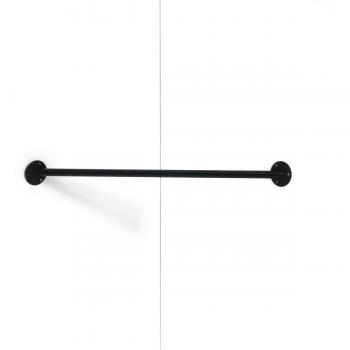 Support mural BLISKA pour angle, finition noire industrielle