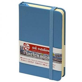 Cuaderno de bocetos 9 x 14 cm 80 hojas 140 g/m² azul lago Royal Talens