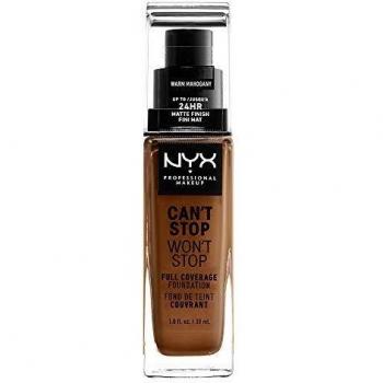 Nyx Professional Make Up Can'T Stop Won'T Stop Full Coverage Foundation Warm Mahogany 30ml