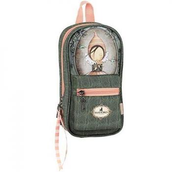 Safta Plumier Verde Junior con 4 Estuches