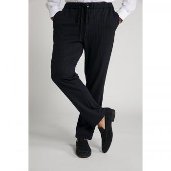 Pantaloni eleganti gessati FLEXNAMIC® Uomo Blu 3XL Viscosa/Poliestere/Cotone JP1880