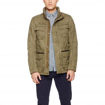 TOM TAILOR Herren Parka Jacke Field jacket 35332190010, Gr. Large, Mehrfarbig (mango Olive 7769)