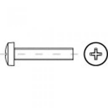 TOOLCRAFT Verzinkte Linsenschrauben M2.5 25 mm Kreuzschlitz