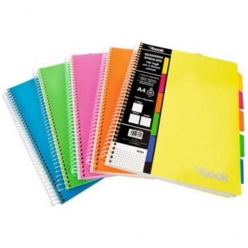 Quaderno Maxi Spiralato A4 Nikoffice 100 Fogli 80g con Fori e Separatori 5mm