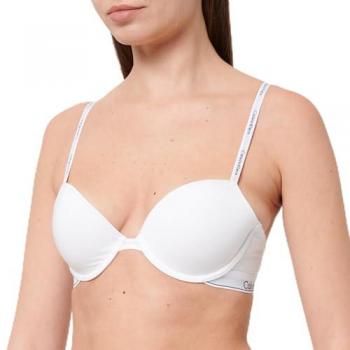 Soutien‑gorge CK Modern Cotton corbeille à armature 34C blanc-noir