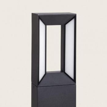 Baliza Iluminación LED 50 cm 2×6 W Aluminio Negro
