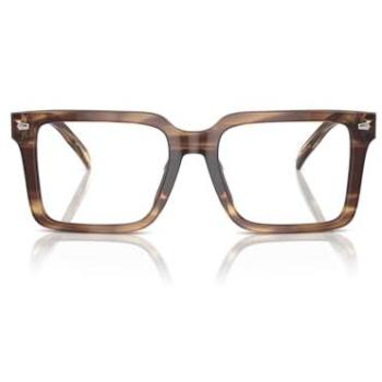 Michael Kors Men's Brown Square Acetate Lenses, 54 mm – Free Lenses Included