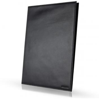 Premium Black Leather Business File