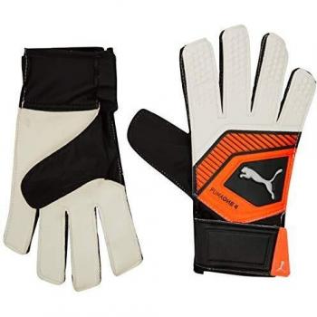 PUMA One Grip 4 – Football en blanc, noir et argent – Taille 7