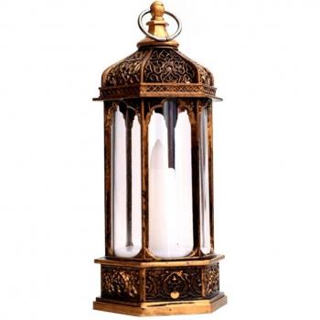 Faro de Vela Navideño Estilo Retro