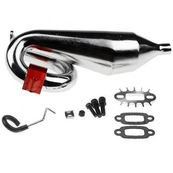 Tuyau d'échappement pour voiture RC 1/5 en alliage d'aluminium