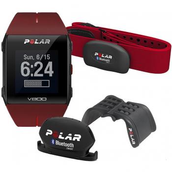Polar V800 HR Combo Special Edition Rosso M Orologio GPS da Sport