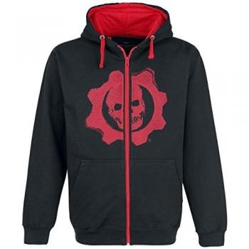 Gears Of War 4 Sudadera Capucha Omen Negro/Rojo T-M