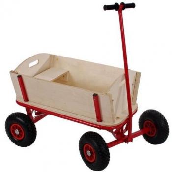 Carrettino in Legno 92x61 con Seduta e Freno