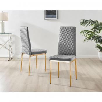 Milan Velvet Dining Chair Set