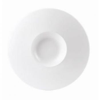 Steelite Monaco White Float Medium Well Porcelain Plate