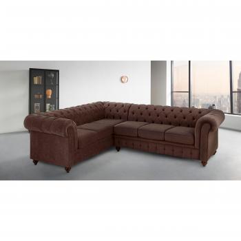 Luxuriöses Chesterfield-Sofa mit Knopfheftung