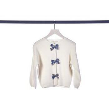 Cardigan Whisper White pour filles Tom Tailor