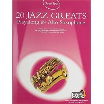 20 Jazz Greats Playalong For Alto Saxophone