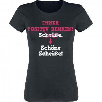 Positivité Trendy T-Shirt Noir