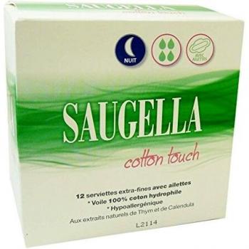 Saugella Cotton Touch Night 12 Asciugamani Lussuosi con Pinne