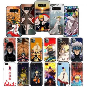 W-20 Naruto Hokage Soft Black Case for iPhone 15 Plus