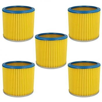 Set de Filtros VHBW – 5 unidades, formato redondo, para aspiradora Alaska WVC 1600