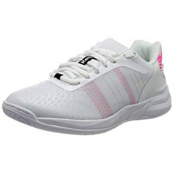Kempa Damen Attack Contender Handballschuhe, Weiß/Pink, 39.5 EU