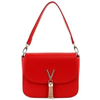 Valentino by Mario Valentino Womens' Red Divina Satchel