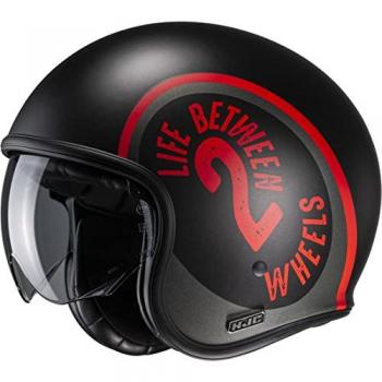 Casque Jet HJC V30 Harvey Noir Rouge XS 54-55 MC1SF