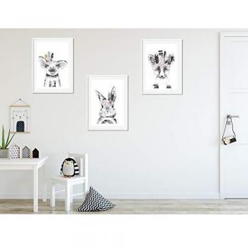 Pósteres Nórdicos en Estilo Infantil: Animales y Plumas (A4)
