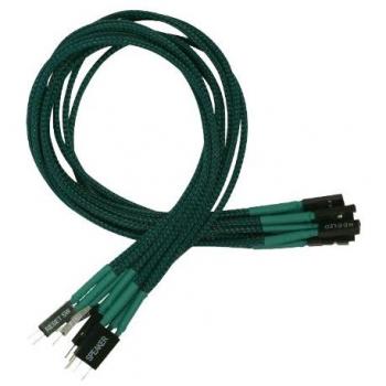 Nanoxia 900500028 Frontpanel Extension Wire 30 cm – Green Sleeve