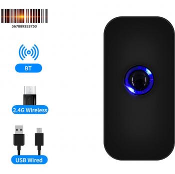 Aibecy – Lecteur de codes à barres portable avec connexion BT et USB