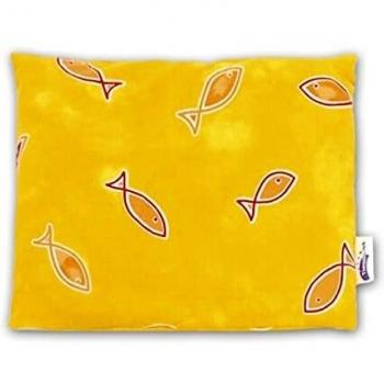 Cuscino Termico Pesci Giallo 23 x 26 cm Noccioli di Ciliegia