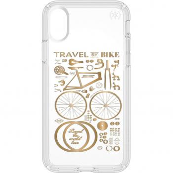 Speck iPhone X Dünne Hardcase – Transparent & Gold