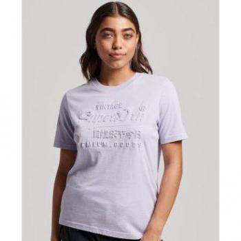 Embossed Cosmic Sky Violett T-Shirt Superdry