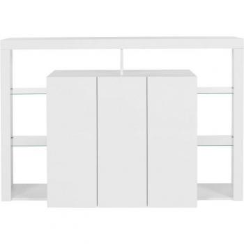 Essenziale Highboard 3 ante bianco laccato – 150x40x100
