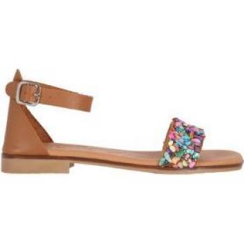 Chika10 Outlet 2024: Sandalias de Cuero ROCHE 06 Plano