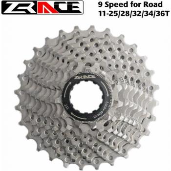 ZRACE 9-Speed Bike Cassette 11-25T / 28T / 32T / 34T / 36T Compatible with Shimano Alivio / Acera / SORA