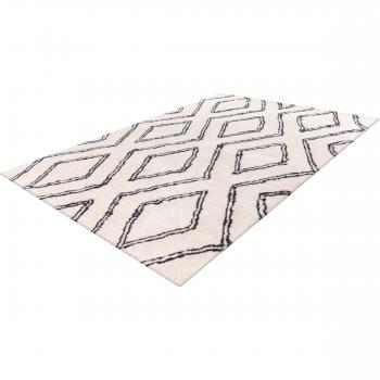 Tapis Moderne Losange Orlando Ivoire 80 x 150 cm