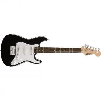 Squier Bullet Mini Stratocaster V2 SSS Beginner Electric Guitar, Black