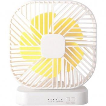 Battery or USB Powered Desk Fan with Timer