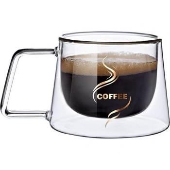 Milch-Kaffee Glas-Tasse Kreativ 300 ml
