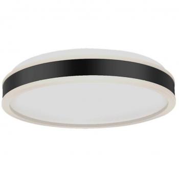 Lampadario led con Montaggio a Plafone 24W Dimmerabile triac d: 450mm h: 62mm Colore Nero 4000K