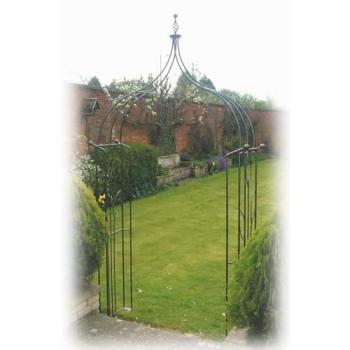 Ogee Flower Arch – Ready‑to‑Rust Steel, 432 mm L × 137 mm W × 284.5 mm H
