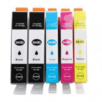 HP 364 XL Replacement Cartridge Bundle (5)