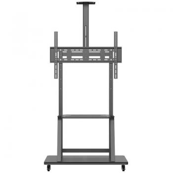 Soporte de Suelo Aisens con Ruedas y Bandeja para DVD/Cámara para TV 37-100
