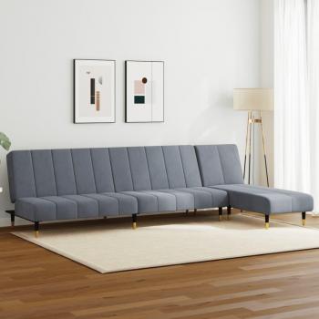 Luxurious Dark Grey Velvet Sofa Set