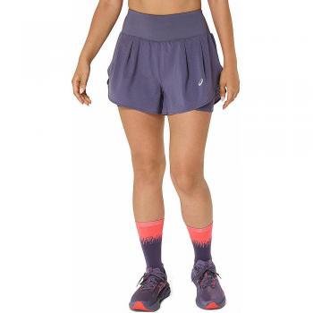 ASICS Damen 2‑in‑1 Short “Road” 3.5IN – Lila, L