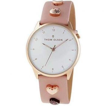 Montre THOM OLSON Cuir Rose